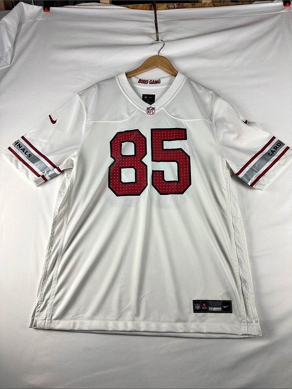 Nike NFL Trey McBride Arizona Cardinals White Road Game Jersey Size L NWOT